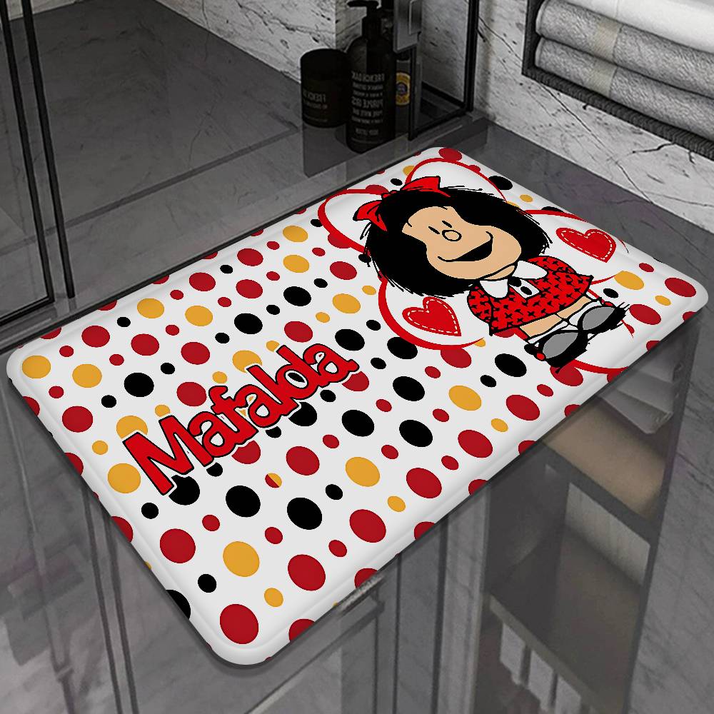 M-Mafalda Cartoon Room Mats Retro Multiple Choice Living Room Kitchen Rug Non-Slip Welcome Rug