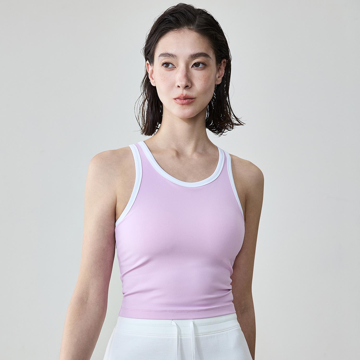 

Jiu Yi Ji Women s Colorblock Racerback Yoga Tank Top M
