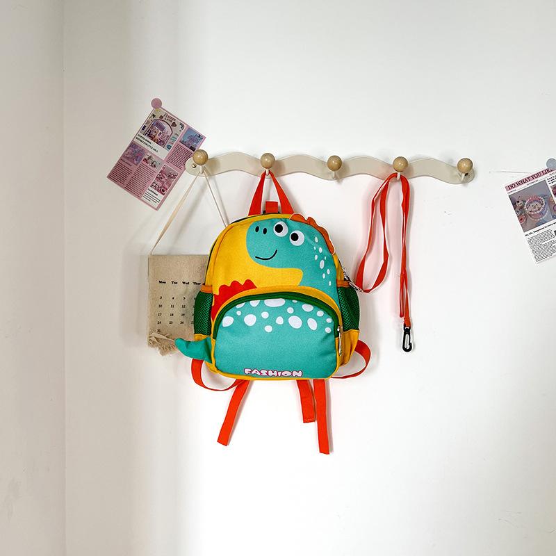 Anti-Lost Children'S Schoolbag Cartoon Dinosaur Kindergarten Children'S Lightweight Backpack Boys And Girls Travel Bag