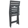 3 Piece Foldable Bistro Set Anthracite Grey