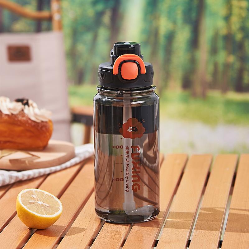 Sports Water Cup, Straw Cup, Student Portable Universal Cup, Water Bottle, Children's Direct Drinking Plastic Cup