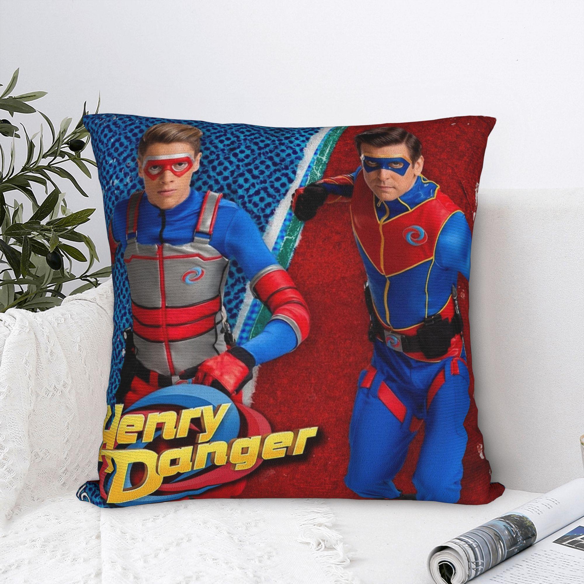 Tonnika Chen Unisex Henry Danger Captain Man And Kid Danger Pillowcase Printing Cushion Cover Decoration Throw Pillow Case Cover Home