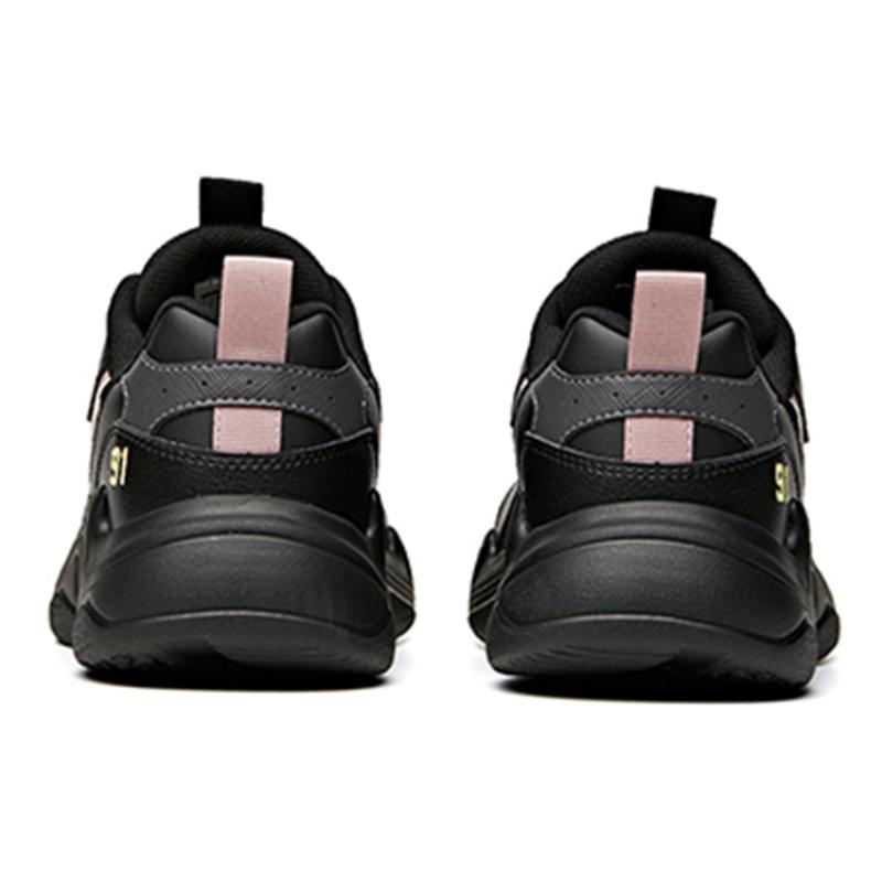 Anta Wear-resistant And Lightweight Low-Top Chunky Sneakers Women's Black Sneakers 92938862-11