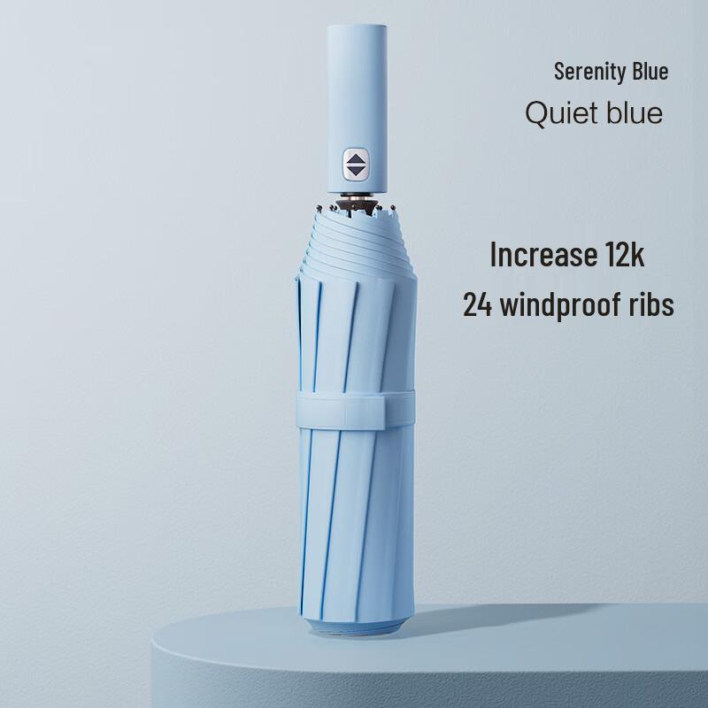 24-Rib Automatic Folding Double UV Umbrella