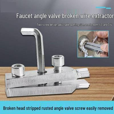 Universeel gereedschap met linkse draad voor het verwijderen van afgebroken tappen en pijpreparatie