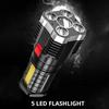 Led Flashlight Powerful 1500m 5 Rechargeable Portable Ultra Bright Usb With Long Range External Use