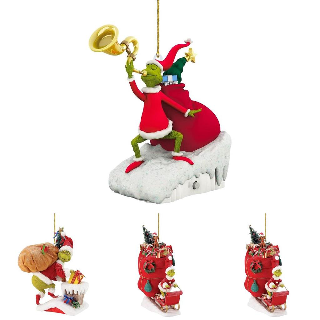 Grinch Christmas Trees Ornaments Xmas Home Decor Pendant Gift