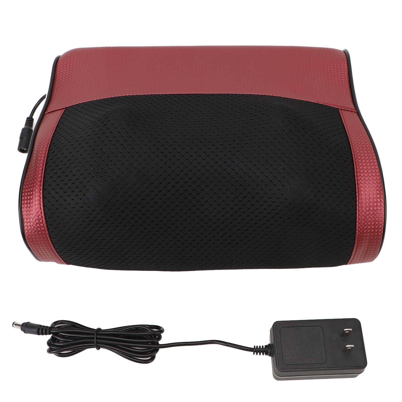 

Массажная подушка Шиацу для глубокого массажа с горячей компрессией, многофункциональная электрическая массажная подушка для красный