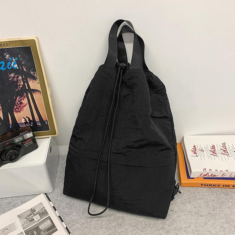 

Сумка-тоут на шнурке большой вместимости, многофункциональный студенческий рюкзак, женский повседневный рюкзак, нейлоновый рюкзак через плечо