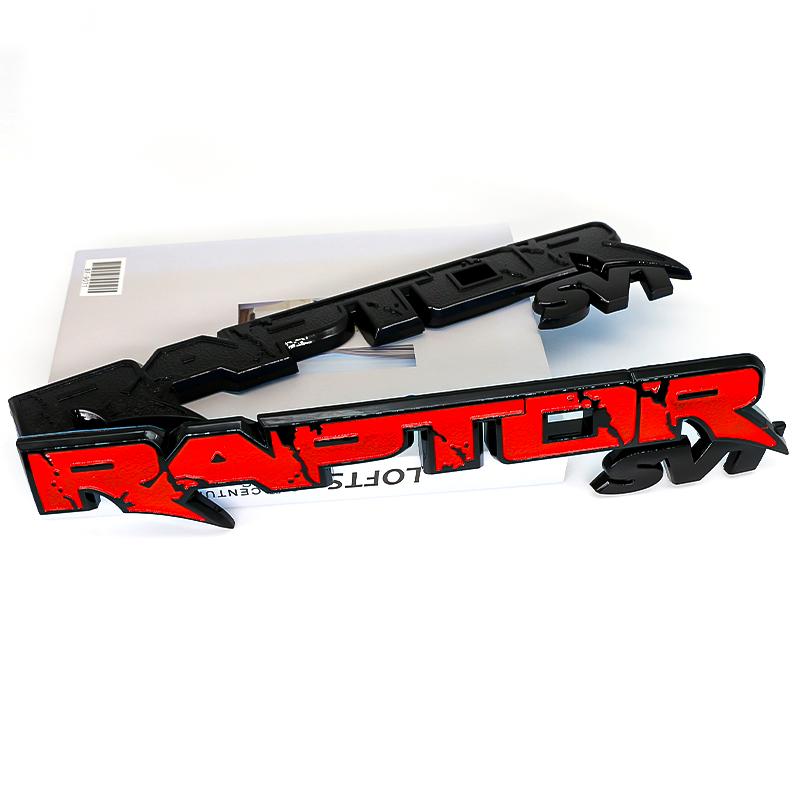 3D ABS Exterior Rear Trunk Fender Badge Emblem For Ford Raptor SVT F150 Ranger Focus Mondeo Fusion Ecosport Tuning Accessories