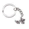 Medical Caduceus Charm Dragon Anime Keychain Hospital Souvenir 28mm Ring