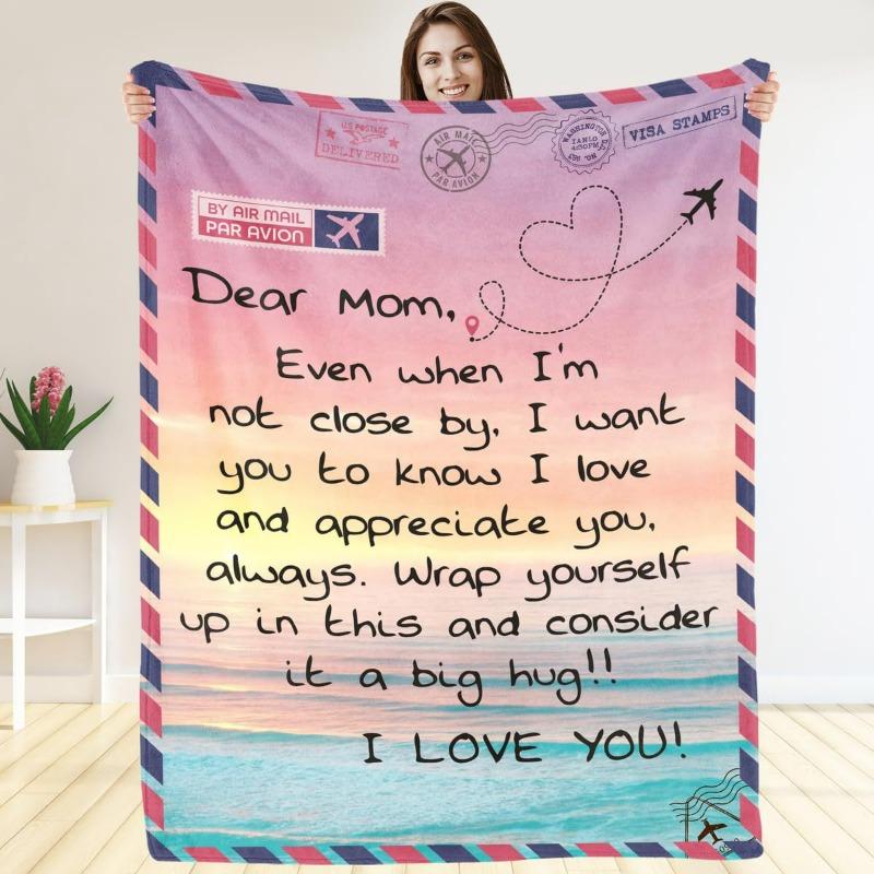 Blanket Flannel Cover Blanket Gift Blanket for Mom and Grandmother Birthday Christmas and New Year Gifts