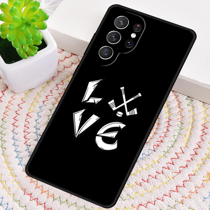 Love Ice Skating Silicone Phone Case For Samsung Galaxy Note 10 Pro S26 S25 S24 S23 S22 S21 Plus S25Ultra Capa Cover
