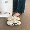 Summer Women Mules Shoes 2025 Sports Round Toe Flat Female Footwear Sneakers Platform Slip on Fashion Comfortable Half Slippers