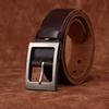 Retro Fashion Guochao Versatile Denim Casual Belt Men'S Genuine Leather Pin Buckle First Layer Cowhide Men'S Belt Men'S