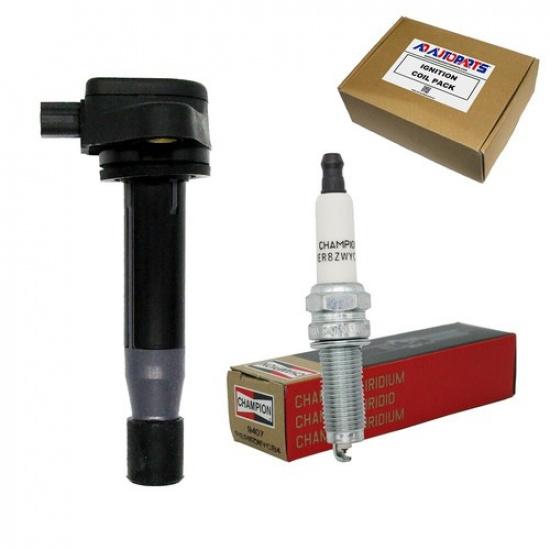 New High Performance Ignition Coil + CHPN 9407 Iridium Sprk Plug For Acura Honda