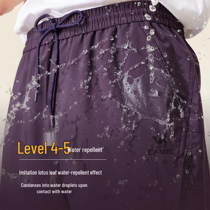 CAMEL Men's 2025 A/W Water-Repellent Loose Casual Outdoor Pants M15CA76042