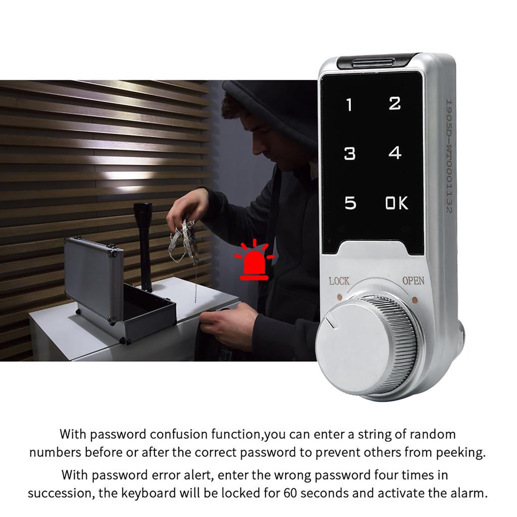 Elektriskt kombinationslås Lösenord för arkivskåp Skåp PostlådaL=30mm
