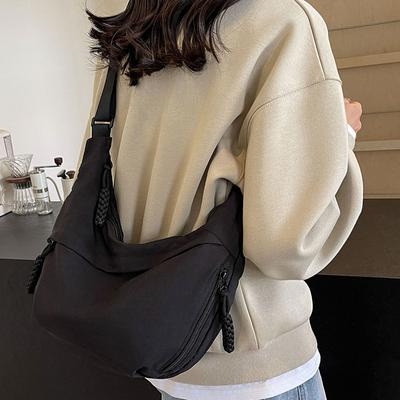 Nylon Cloth Bag Women's Messenger Bag New Summer Large-capacity Versatile Niche Design Single Shoulder Dumpling Bag