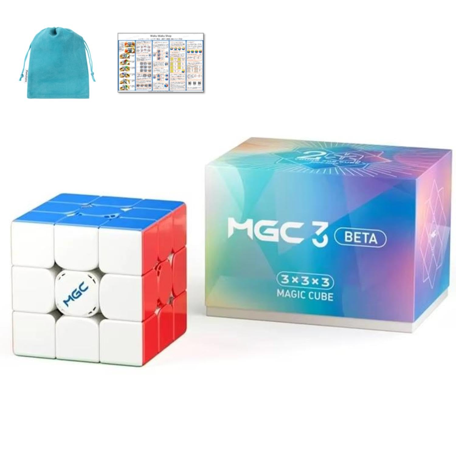 

Стратегический мешочек YJ MGC3 Beta cube Кубик с возможностью использования в соревнованиях [японский и в комплекте/оригинальный продукт] магнит, без наклеек, (Магнитный УФ)
