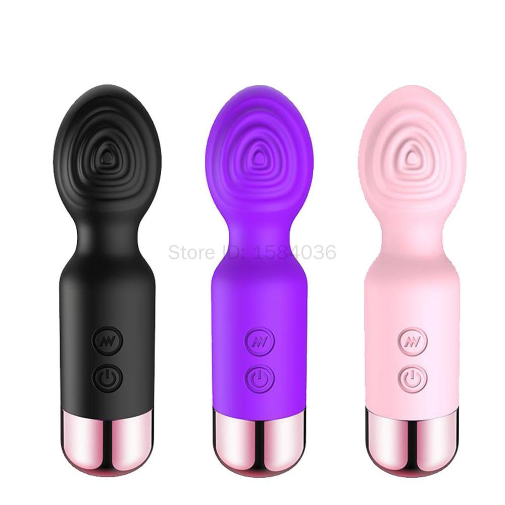 Mini AV Vibrator Female G Spot Vibration Vagina Anal Clitoris Stimulator Dildo Vibrator Adult Sex Toys for Women Masturbation