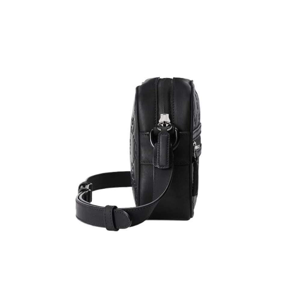 GUCCI Rubber Leather Crossbody Bags Mini Men's Black 771321-AAC0G-1000