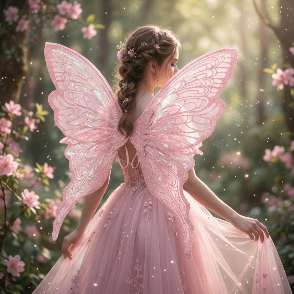 Plastic Material Fairy Wings Sparkling Elf Wings Chic Butterfly Wings Birthday