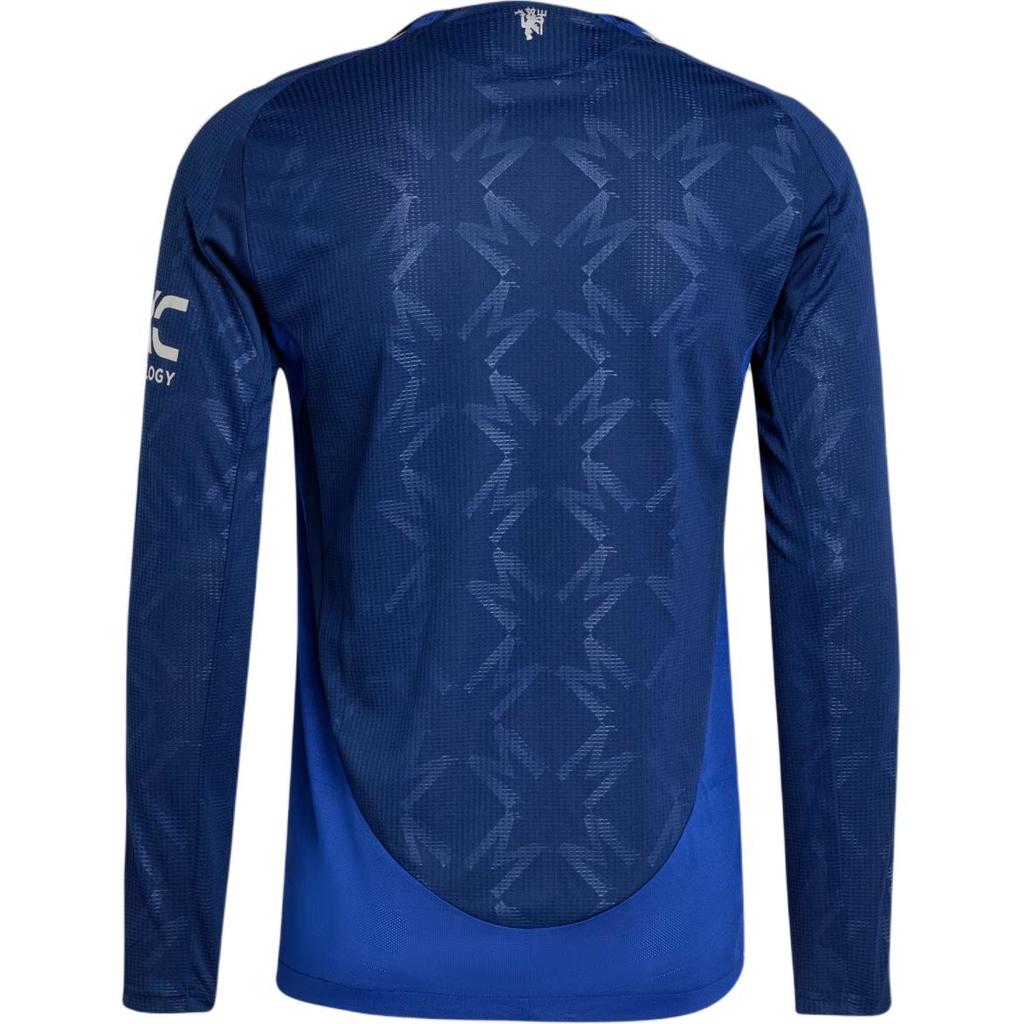 New Adidas Free Shipping With AdiClub Manchester United 24/25 Long Sleeve Away Authentic Jersey IT1982