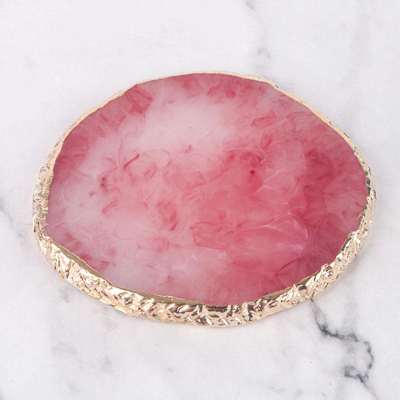 Nail Color Palette Resin Color Palette Crystal Nail Display Board Tools Nail Color Palette Resin Agate Stone Nail Art Palette