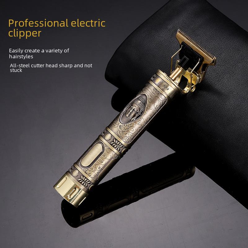 Akumulatorowa Profesjonalna Elektryczna Maszynka do Włosów dla Salonów - Uniwersalne Regulowane Ostrze, Stylizacja dla Dorosłych, Biały Trymer