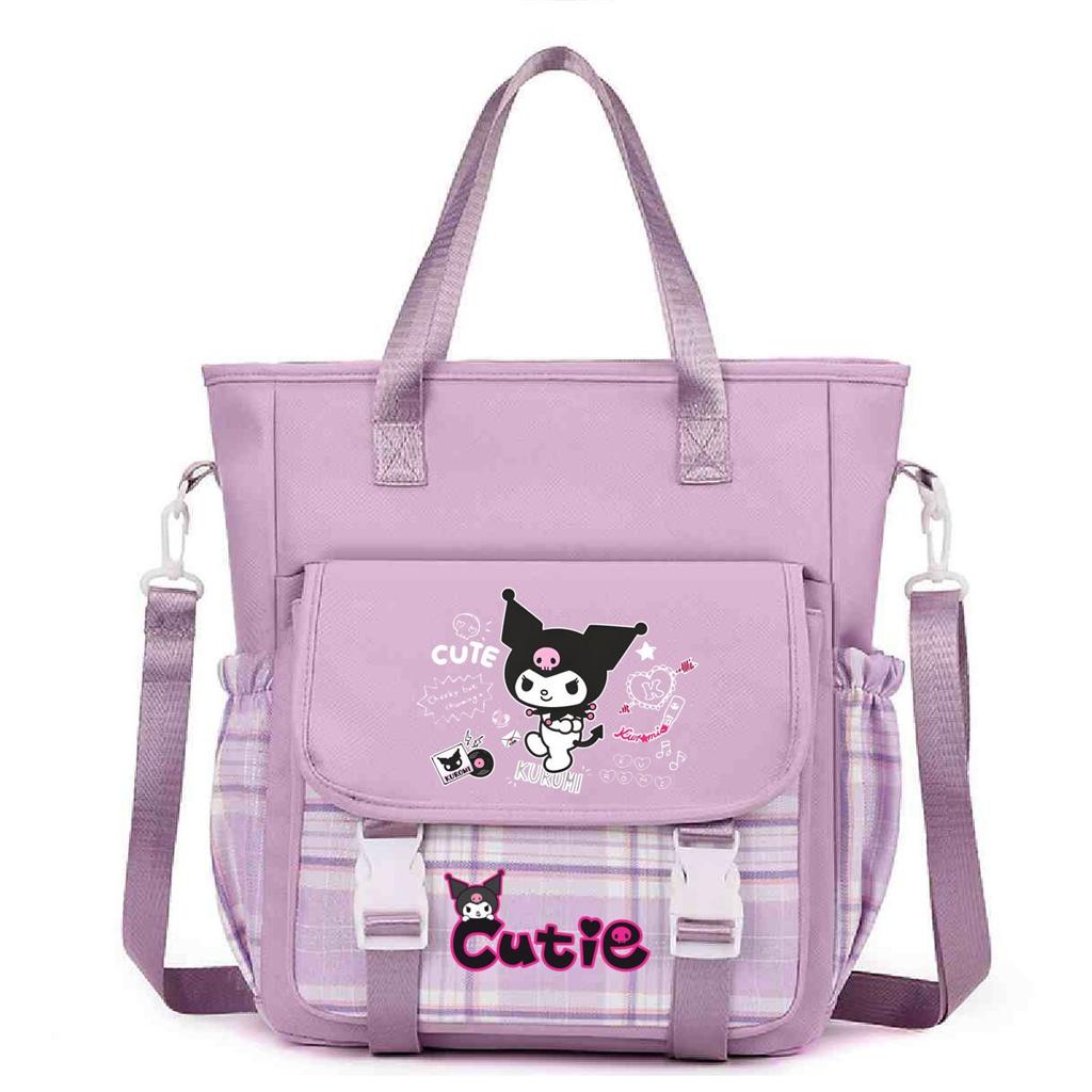 Crossbody Bag Student Class Book Holder Extra Large Bag Shoulder Make-Up Bag Cute Cartoon Printed Crossbody Bag