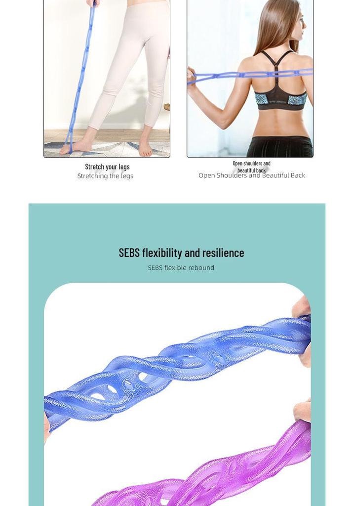 Fascia Elastica a 7 Fori per Yoga e Allenamento della Forza