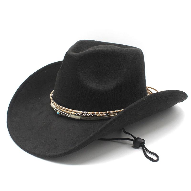 Top Hat Suede Jazz Hat Men's and Women's Riding Hat Western Jazz Hat