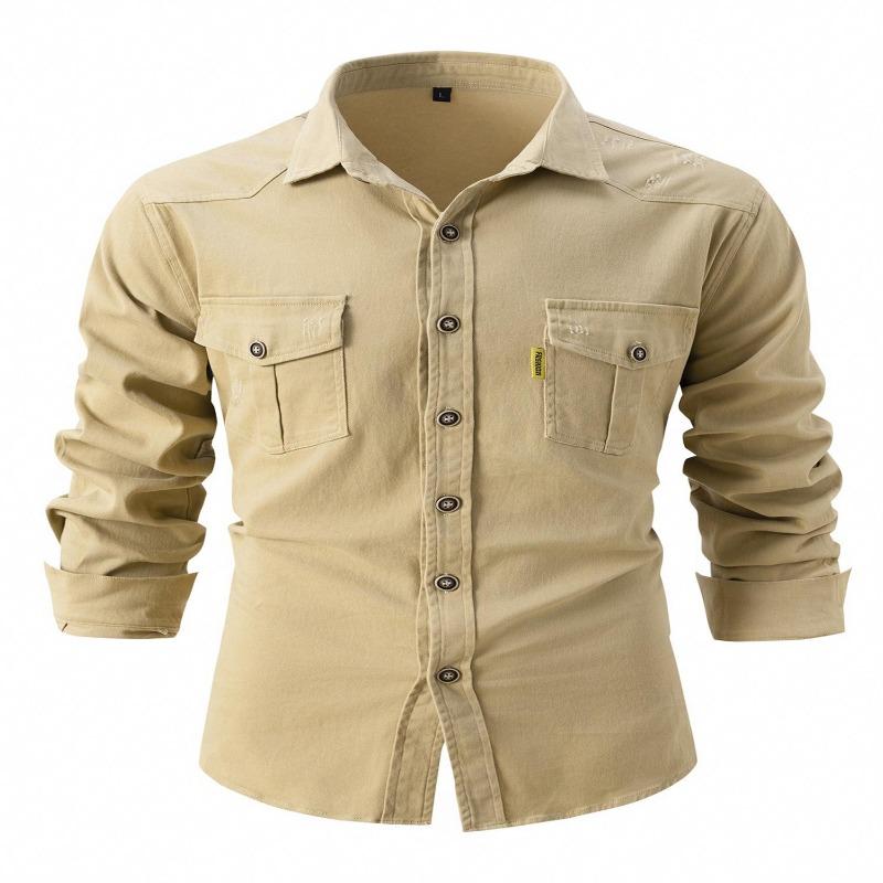 

2026 Autumn/Winter New European Size Shirt Men s Fashion Pure Cotton Leisure Fashion Business Men s Long Sleeved Shirt 3XL дубильна кора