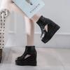 Fashion 2025 New Summer Fashion Platform Wedge Sandals Women 12CM High Heel Sexy Fish Mouth Waterproof Platform Elevation Cool Boots