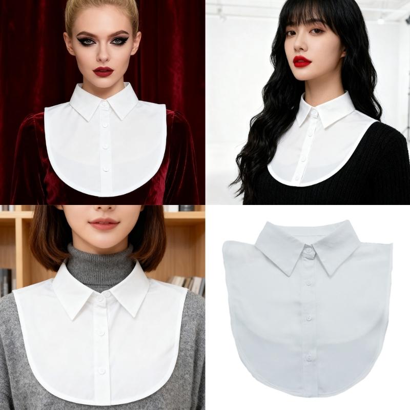 Modischer abnehmbarer Kragen für Damen Herren Professionelle Bürokleidung Verstellbares Halsband Falscher Kragen für Geschäftsveranstaltung