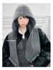 Korean Style Knit Hat & Scarf with Ear Protection - Women's Winter Balaclava