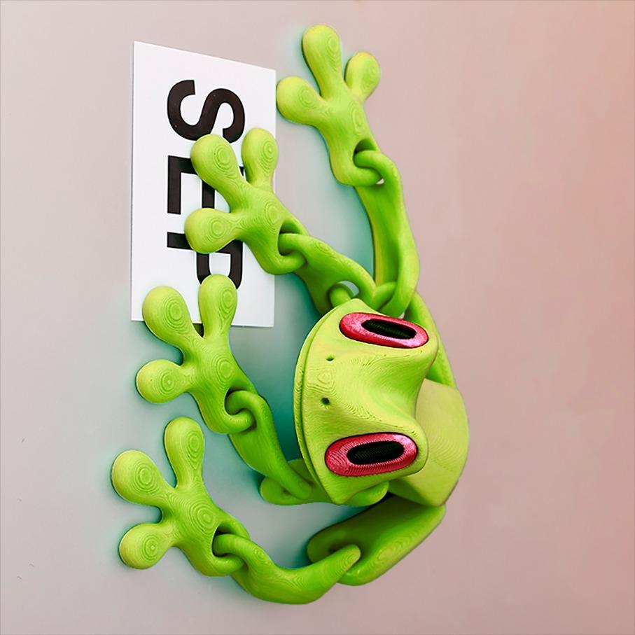 Creative and Funny Lifelike 3D Frog Variable Design Refrigerator Magnets Cute Refrigerator Magnets Whiteboard Sticker Decorative