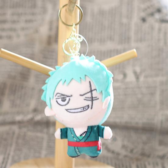 Yousheng Cute Anime Character Plush Keychain, Soft Cartoon Reindeer Stuffed Animal Pendant, Straw Hat Crew Inspired Key Ring for Bag Backpack, Gift