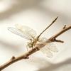 Alloy Brass Dragonfly Figurine Simulation Insect Dragonfly Desktop Decor  Tea Pet