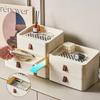 Desktop Cosmetics Storage Organizing Box Big Capacity Home Decor Makeup Storage Rack Stationery Drawer Storage Box Organizer
