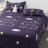 Flat Sheets Brushed Four Seasons Washed Cotton Breathable Bedding Mechanical Wash Simple Bedroom Skin-friendly Cartoon Sheet New