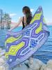 Summer Elegant Women Silk Scarf Beach Wrap Shawls Vintage Geometric Print Lady Sunscreen Bandana Hijab Mujer Boho Scarve Pareo
