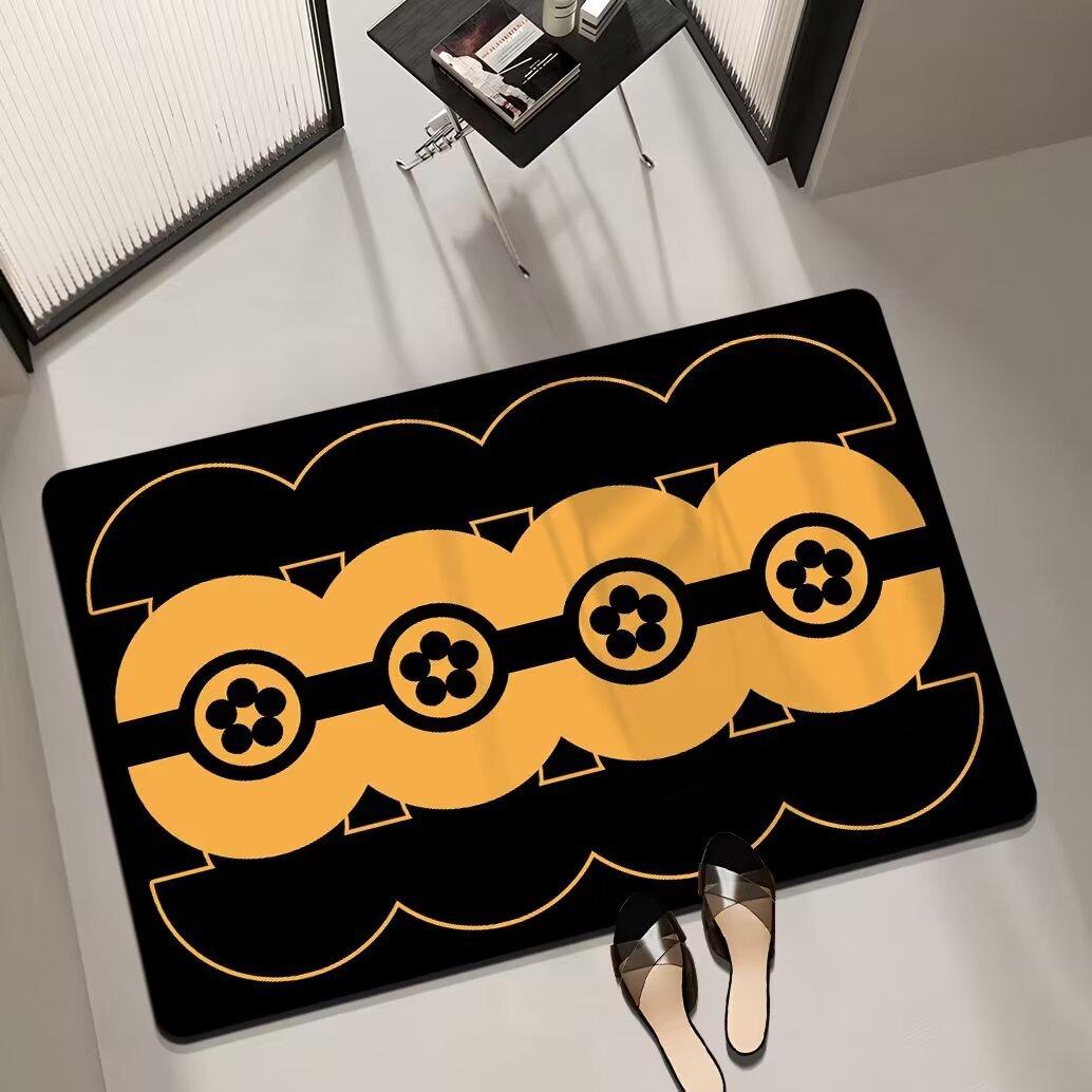 

Simple and Light Luxury Patterned Floor Mats Bathroom Shower Room Anti-slip Foot Mats Bathroom Absorbent and Quick-drying Floor Mats 50x80cm