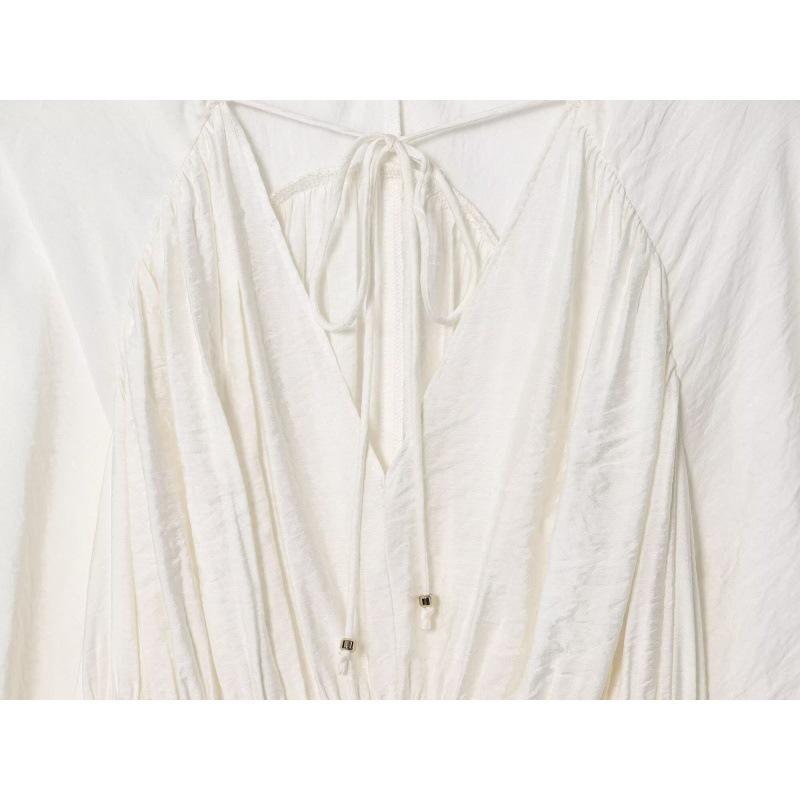 European American Style Pleated Women's Shirt - Autumn/Winter 2025 New Arrival