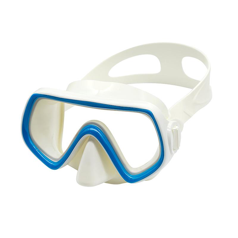 Maschera da Immersione Occhialini da Nuoto Impermeabili Panoramici HD per Adulti Giovani Grembiule in Silicone Antiappannamento con Copri-Naso Attrezzatura da Nuoto