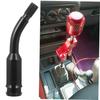 iplusmile Gear Rod Accessories Universal Shifter Extension Shift Lever Extension Gear Shift Extension Car Shifter Extension Aluminum Alloy Black