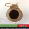 Coconut Shell Parrot & Finch Bird Nest - Natural Straw Woven Habitat for Small Birds