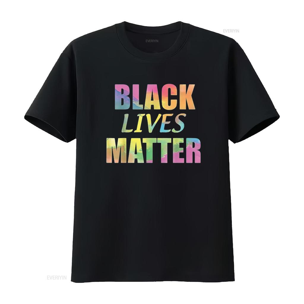 New Black Lives Matter tie dye lettering Kids T Shirt X Large vintage Washed Unisex graphic Breathable homme Stretched