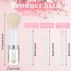 SKINPLUS Makeup Brush Set 4 in 1 Portable Travel Blending Powder Foundation Brush, Lip Brush, Highlight Brush, Eyeshadow Brush, Retractable Mini Fa